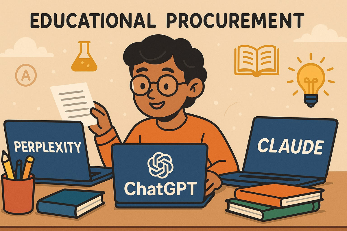 How Perplexity, ChatGPT, and Claude Make Educational Procurement A LOT Easier [Podcast + Prompts]