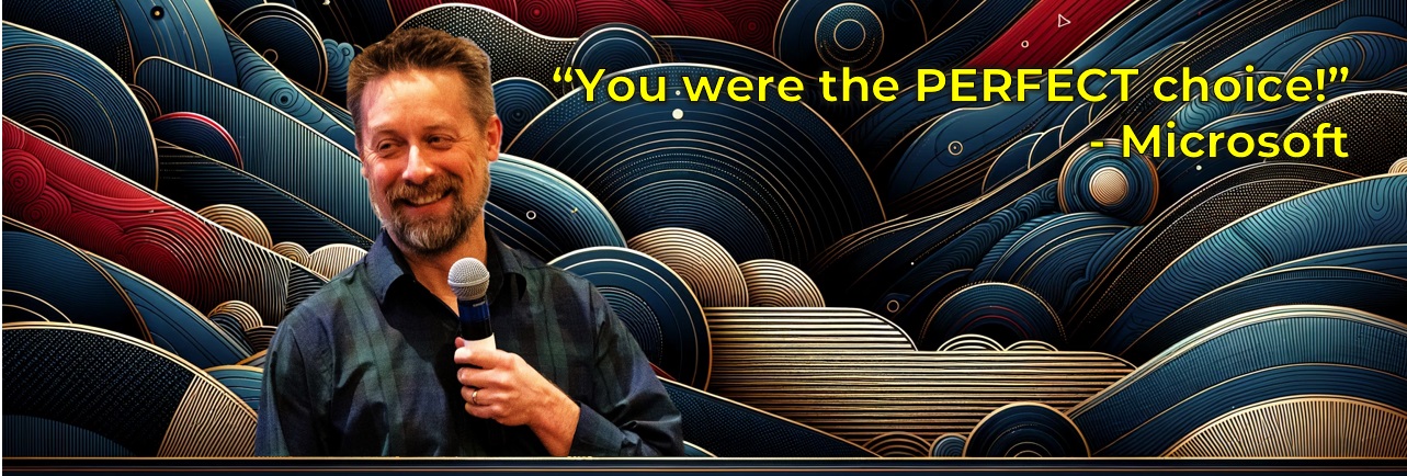 Brian Carter keynote speaker - Microsoft quote