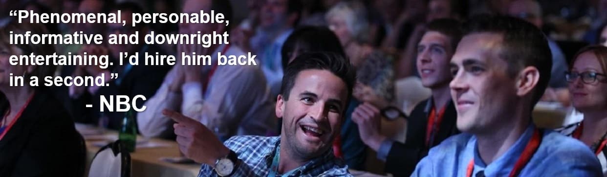 Brian Carter keynote speaker - NBC quote